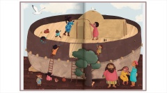 Innenseite der "Alle-Kinder-Bibel" mit Arche Noah