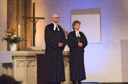 Regionalbischöfin Susanne Breit-Keßler und Pfarrer Martin Vorländer