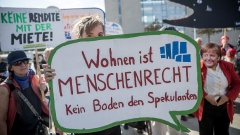 Demonstranten des "Bündnis #Mietenwahnsinn"